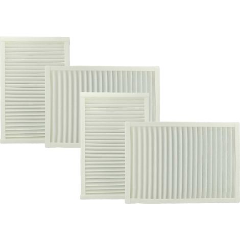 vhbw 4-teiliges Filter-Set kompatibel mit Viessmann Vitovent 200-C Lüftungsgerät - Abluftfilter (G4), Zuluftfilter (F7)