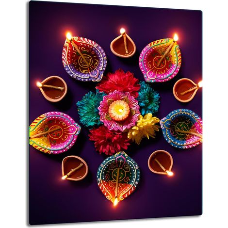TABLERO DE MESA CON PANEL DE CRISTAL DE 40x52 CM, DISEÑO DE FLORES (1/5)