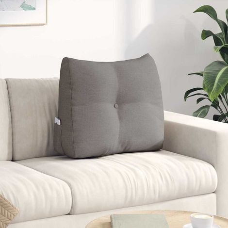 Rücken Kissen Taupe 60 x 24 x 50 cm Stoff