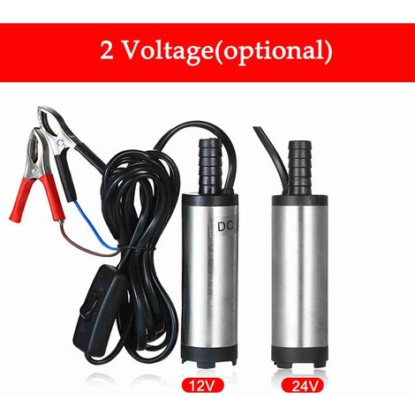 12/24 V Gleichstrom-Ölpumpe aus Edelstahl, Wasserpumpe, Ölsaugpumpe, 40 W, Modell: YJ015-A 12 V (1/4)