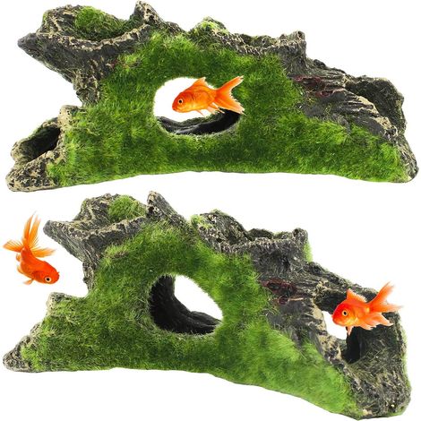 Décoration de tronc d'arbre pour aquarium, 2 pièces de décoration d'arbre (1/5)