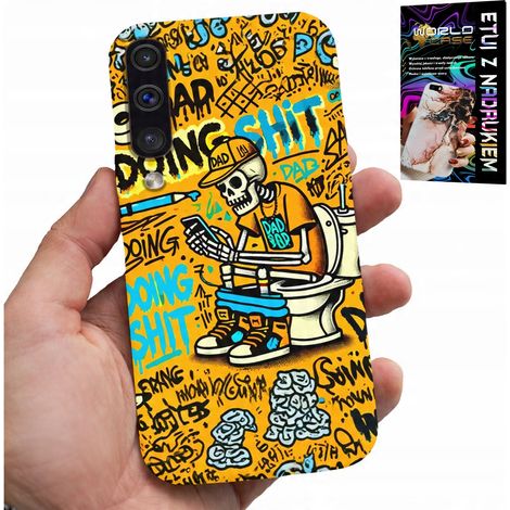Funda para Samsung A50 / A30S - Esqueleto haciendo caca en el inodoro (1/5)