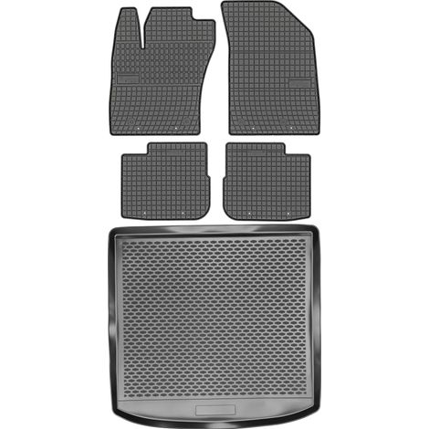 Juego de alfombrillas de goma para Fiat Tipo Kombi de 2016 + alfombrilla para el maletero. (1/5)