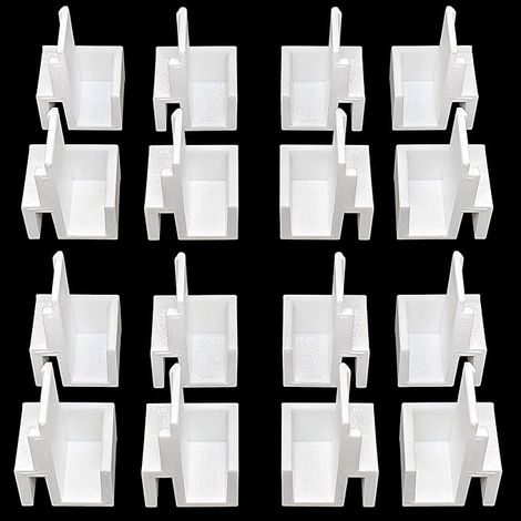 8x Paires de Guides Hauts pour Porte Coulissante de Placard (1/5)