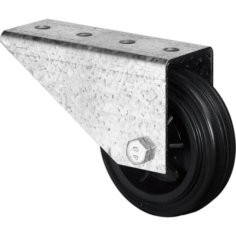 Torbockrolle D.80mm Trgf.50kg m.Platte Gum. (1/3)