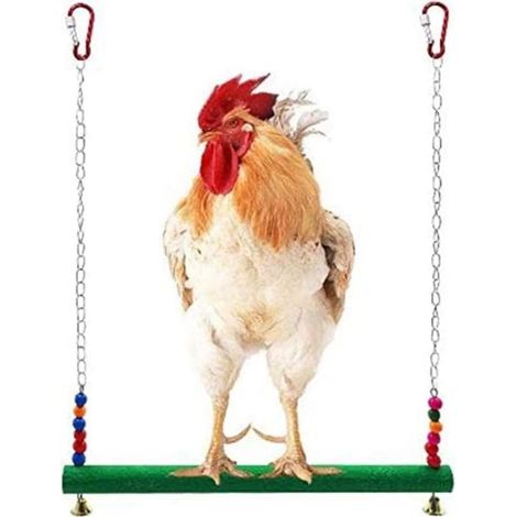 Balançoire de poulet - Jouets pour poules - Jouet pour poules - Oiseaux, perroquet, ara, poules - Échelle de balançoire - Pour poules et perroquets (1/5)