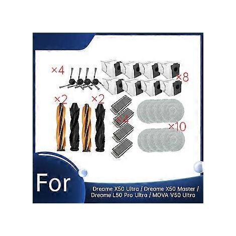 30 Stück für Dreame X50 Ultra / Dreame X50 Master / Dreame L50 Pro Ultra / MOVA V50 Ultra Vacuum Ultra