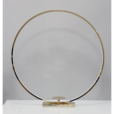 BONTURI CASA HOME DECORATION Cerchio Oro D 100 Cm Grande con Luci Led