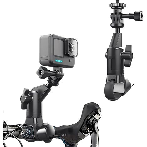 Support de caméra Moto/Vélo pour 13/12/11,Support Camera 360 Moto avec vis 1/4 Pouce, Compatible avec X5/X4, avec rotule rotative à 360°, pour 360 Action 5 Pro (1/5)