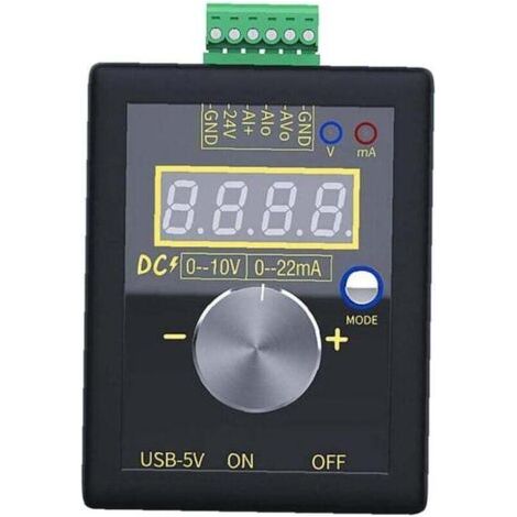 Générateur De Signaux 0-10v / 0-4-20ma Courant Tension Simulation Générateur De Signaux Portable Intégré Batterie Au Lithium Pour Panneau Plc Debugging Noir Outils Vie Pratique