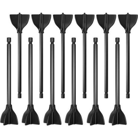 12 Tiges D'Agitation en RéSine 1 Pipette Compte-Gouttes en Silicone comme illustré (1/5)