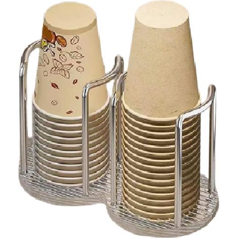 Dispenser per bicchieri di carta - Portabicchieri per feste - Portaoggetti per collutorio - 23x13 cm B