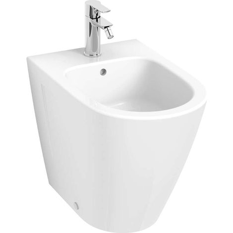 Jika Cubito Style - Standbidet, mit Überlauf, mit Hahnloch, weiß H8324210003021 (1/2)