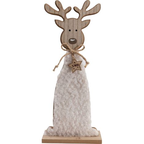 TrendLine Dekofigur Rentier 13x5x31 cm Weihnachten Xmas weihnachtlichen Flair (1/2)