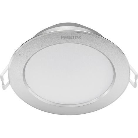 Philips Lighting Faretto da Incasso LED Diamond Cut, Equivalente a 3.5W, 27K, Non Dimmerabile, Argento