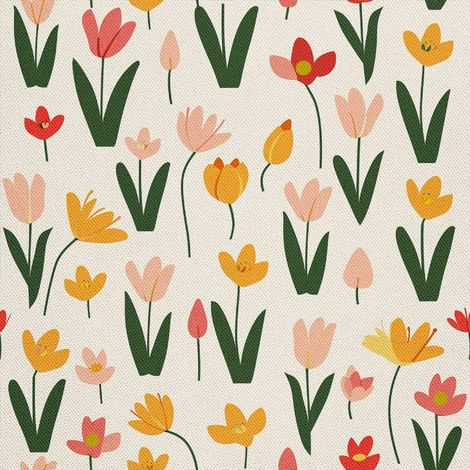 Tissu décoratif d'extérieur Oxford - Motif printemps I DX7162 (1/5)