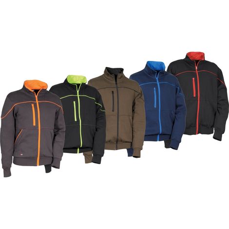 Sweat de travail Cofra Dikli - S - Anthracite/Orange