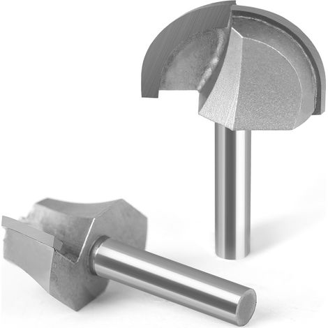 Fresa per la lavorazione del legno da 8 mm, fresa a fondo tondo, fresa per scanalature, fresa ad angolo pieghevole, materiale in carburo di tungsteno, rifilatrice, testa di taglio, fresa a fondo tondo (1/5)