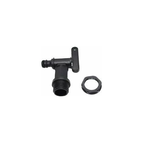 Robinet pour réservoir en plastique de 1000 L, adaptateur pour boîte de stockage d'eau IBC, adaptateur pour robinet de tuyau, pour système de récupération d'eau de pluie, réservoir de carburant (plast