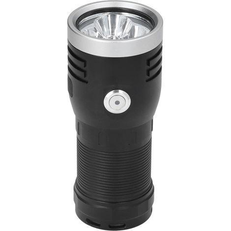Lampe Torche P50 - 3 LED 10000LM Longue Portée avec Dimmage Progressif USB Imperméable pour Voyage, Randonnée, Camping - Flashlight rechargeable à LED avec 3 lampes P50