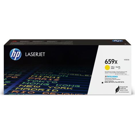 HP LaserJet Cartucho de tóner Original 659X amarillo de alta capacidad (1/3)