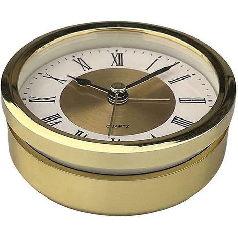 Insert de pendule 89 mm, finition dorée, couvercle transparent, accessoires pour la maison, horlogerie (1/5)