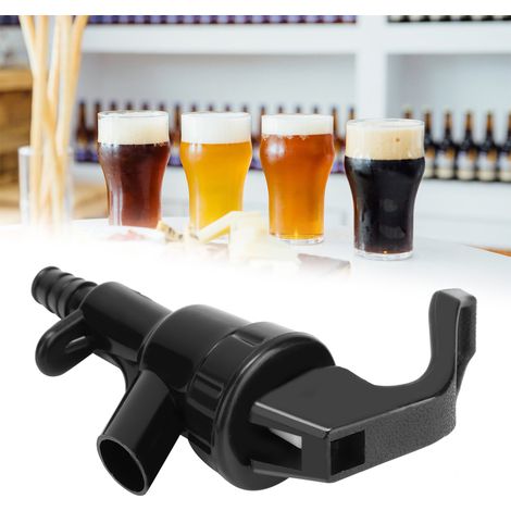 Lot de 5 robinets à pression en plastique noir pour pique-nique, distributeurs de liquide, robinets pour bière pression et brassage maison (1/5)