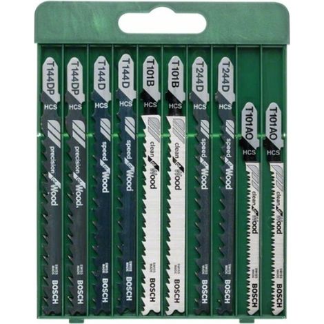 Bosch Accessories 2609256744 Set de 10 Hojas para Madera