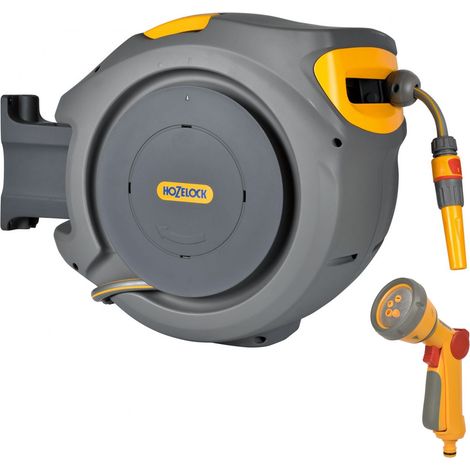 Hozelock 30m Auto Reel Retractable Hose System Wall Mounted 2403 & 2679 Spray