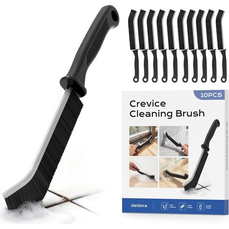 10 Pièces Brosse Joint Carrelage, Brosses Nettoyage Salle de Bain Poils Durs pour Cuisine, Salle d'eau, Évier, Douche et Sol (1/5)