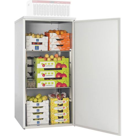Armoire de stockage 2000 litres tôle d'acier 3 grilles inox porte réversible - Diamond