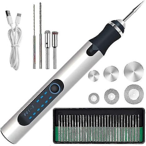 Schnurloser elektrischer Gravurstift Mini-Schnitzstift 300 mAh wiederaufladbar-b (1/5)