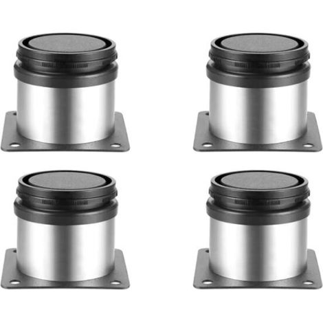 Pieds de Meubles Réglables, Pied de Table Reglable Hauteur Métal, Pieds Meuble Cuisine, Pieds de Meubles Armoires éTagèRes Table Acier Inoxydable, 5050 mm,--Lefou,4PCS (1/5)