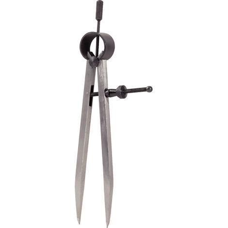 KS Tools Präzisions-Feder-Spitzzirkel, 138mm - 300.0402