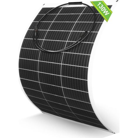 Panneau solaire flexible 130 W type N 18BB 12 V pour camping-car (1/5)