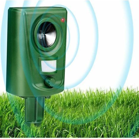 Fox Cat Repeller Ultrasonic Cat Repeller Scarers for Gardens Bird Repeller Dog Animal Repeller Battery Operated Waterproof Adjustable Sensitivity Motion Activated Sensor (Upgraded) (1/4)