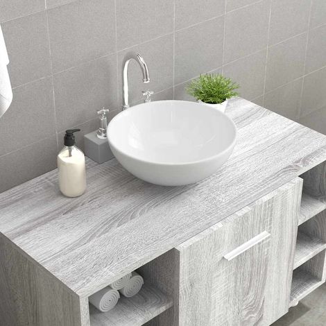 Teenpull – Waschbecken Weiß 28x28x10 cm Keramik (1/5)
