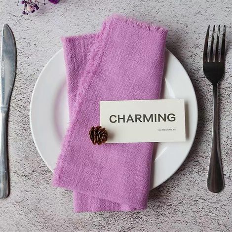 Serviette de table élégante – en coton et polyvalente – pour les fêtes et les événements