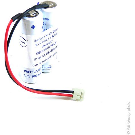 NX - Batterie NiCd 2x AA VST 2S1P 2.4V 800mAh JST