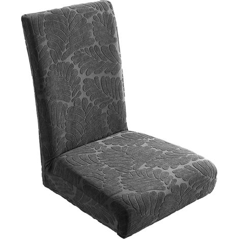 Housse De Chaise - Élastique Universelle Pour Chaise À Dossier Haut Ou Bas - Tissu Jacquard Polyester/Spandex - Pour Cuisine Salle À Manger Hôtel Réception - 1 Pièce (1/5)