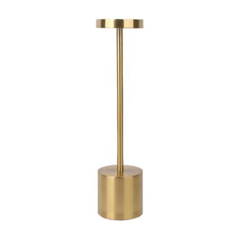 Lampe De Table Sans Fil, Led Métal Usb Rechargeable 6000 Mah 2 Niveaux De Luminosité Veilleuse Lampe De Bureau Lampe De Lecture Pour Restaurant/Chambre/Dortoir (Doré) (1/5)