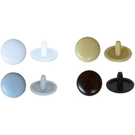 Koncreto Cappuccio Coprivite D.12 Mm Pz100 In Plastica,  Mm. 12. In Blister.