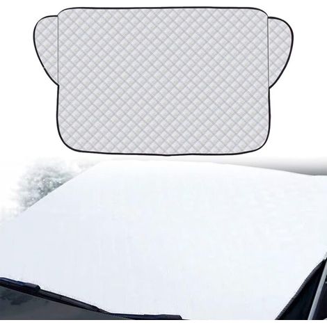 Housse de protection pliable pour pare-brise de voiture, résistante au gel, antigel et antigivre. (1/5)