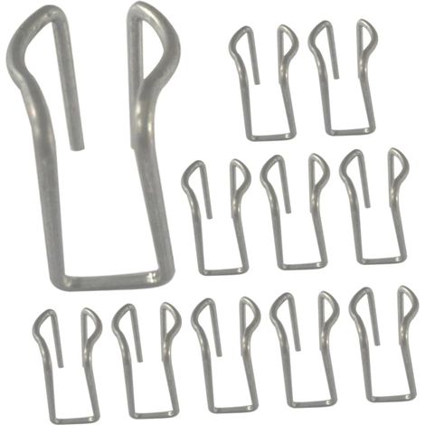 CCYKXA  50 wiederverwendbare Metallclips für Schattiergewebe, Befestigungsschlaufen für Gartennetze, Clips für Gewächshausfolie