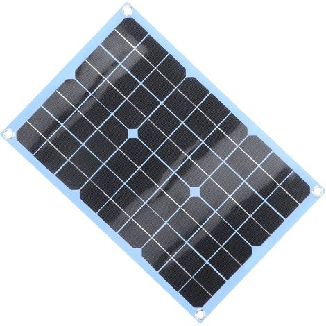 Kit panneau solaire flexible 20W 18V, module photovoltaïque portable, chargeur USB pour camping-car, randonnée, camping extérieur, léger et pliable (1/5)