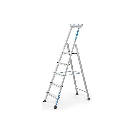 Escalera profesional de peldaños planos  ascenso por un lado  (1/5)
