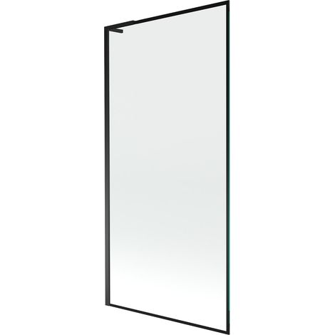 Mexen Next L paratia per vasca da bagno con anta singola 90 x 150 cm, cornice nera, nero - 895-090-000-03-70-70 (1/5)