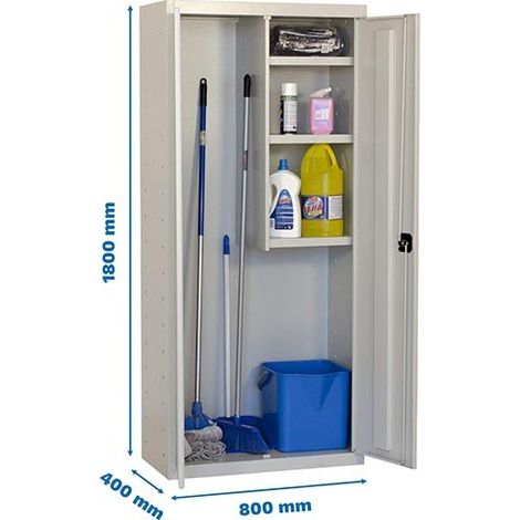 Armario Simonlocker Profesional dism.Limpieza 180x80x40 2/3 gris