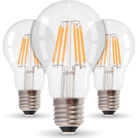 Set di 3 lampadine a LED E27 11W 1521 Lm Eq 100W Température de Couleur: Bianco caldo 2700K