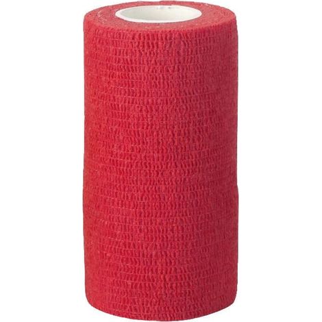 Bandage pour griffes Vetlastic, rouge, 10 cm, auto-adhésif